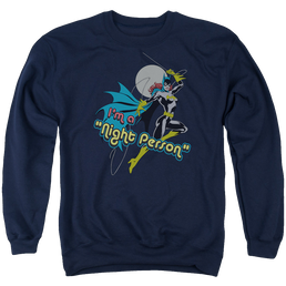 Batgirl Night Person - Men's Crewneck Sweatshirt Men's Crewneck Sweatshirt Batman   