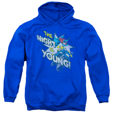 Royal pullover hoodie with Batman Batgirl The Night Is Young graphic