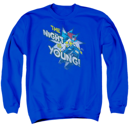 Batgirl The Night Is Young - Men's Crewneck Sweatshirt Men's Crewneck Sweatshirt Batman   