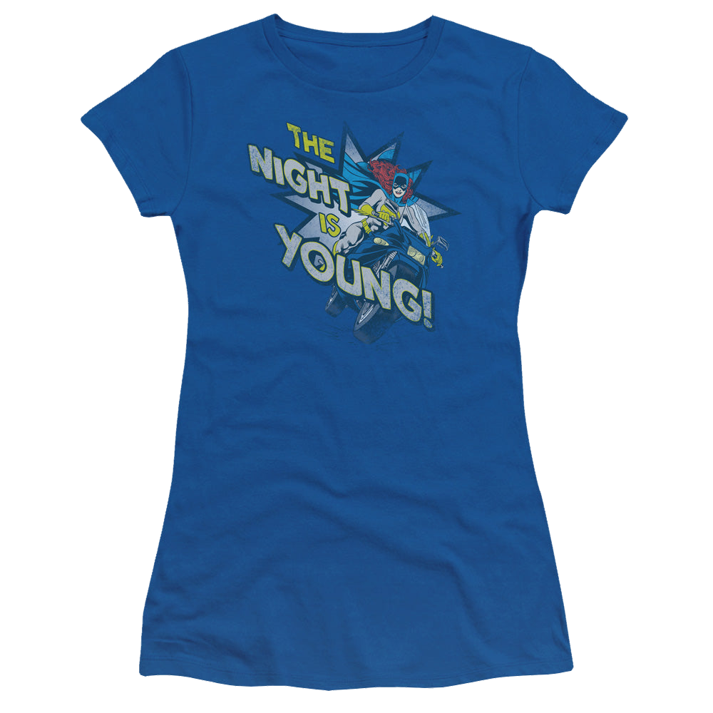 Batgirl The Night Is Young - Juniors T-Shirt Juniors T-Shirt Batman   