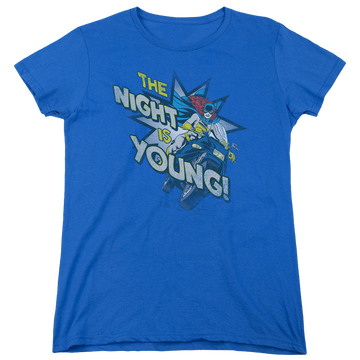Royal women's t-shirt with Batman Batgirl The Night Is Young graphic