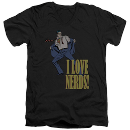 DC Comics I Love Nerds - Men's V-Neck T-Shirt Men's V-Neck T-Shirt Superman   