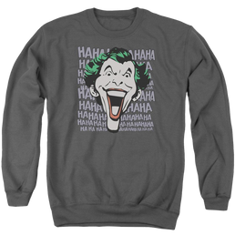 DC Comics Dastardly Merriment - Men's Crewneck Sweatshirt Men's Crewneck Sweatshirt Joker   