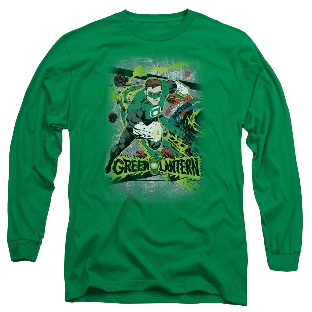 DC Comics Space Sector 2814 - Men's Long Sleeve T-Shirt Men's Long Sleeve T-Shirt Green Lantern   