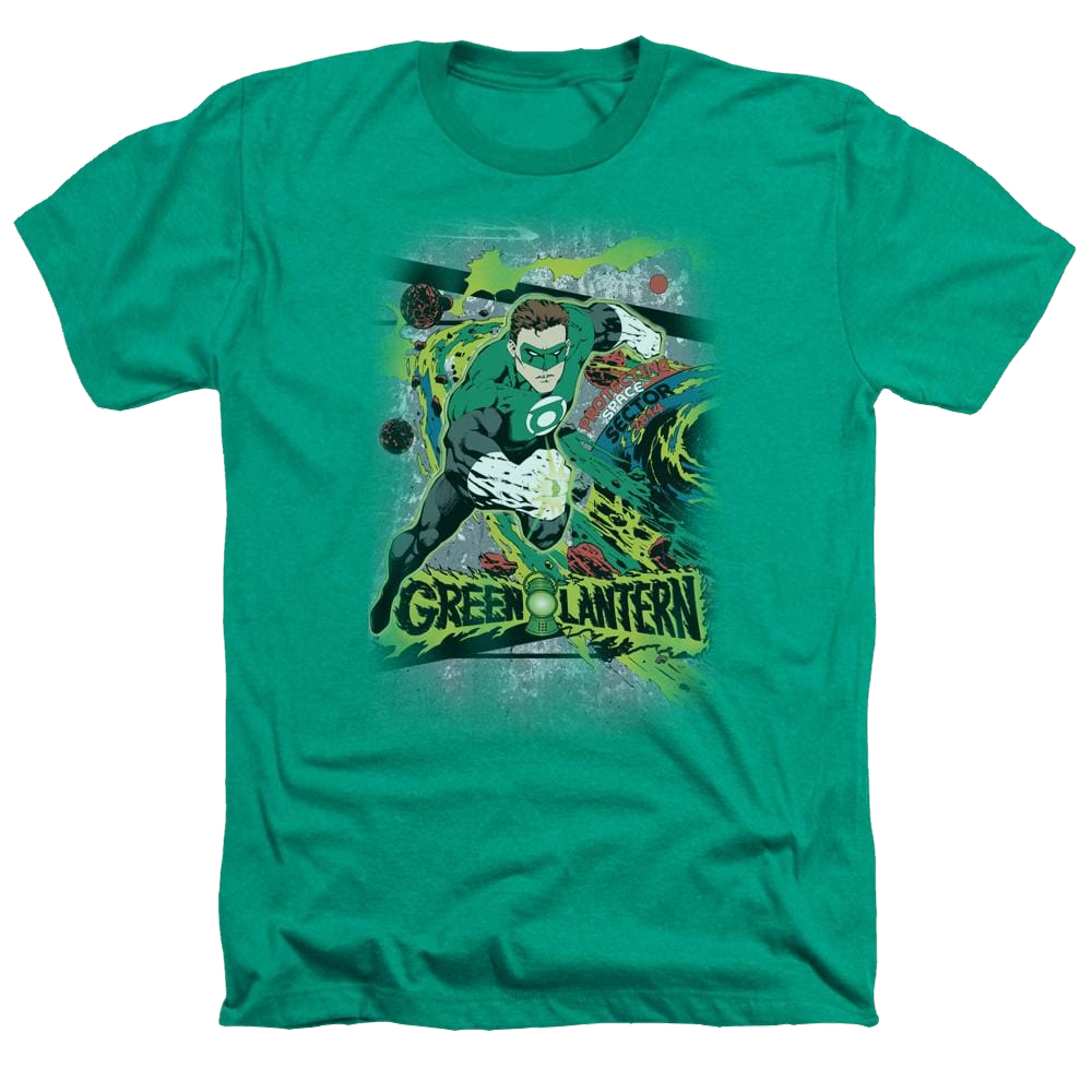 DC Comics Space Sector 2814 - Men's Heather T-Shirt Men's Heather T-Shirt Green Lantern   