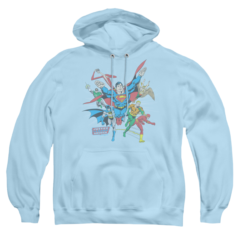 Justice League Lead The Charge - Pullover Hoodie Pullover Hoodie Justice League   