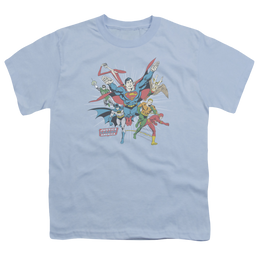 Justice League Lead The Charge - Youth T-Shirt Youth T-Shirt (Ages 8-12) Justice League   