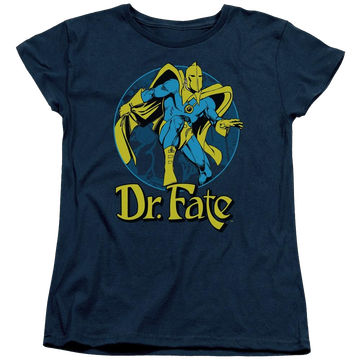 Navy women's t-shirt with Dr. Fate DC Comics Dr Fate Ankh graphic