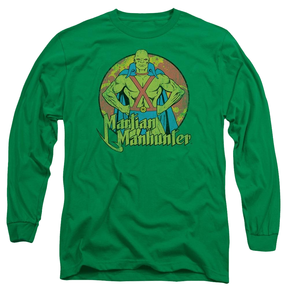 DC Comics Martian Manhunter - Men's Long Sleeve T-Shirt Men's Long Sleeve T-Shirt Martian Manhunter   