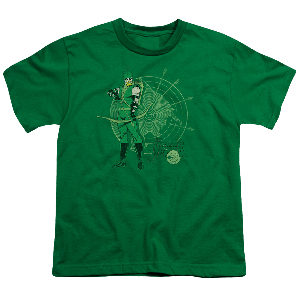 Green Arrow Arrow Target - Youth T-Shirt Youth T-Shirt (Ages 8-12) Green Arrow   