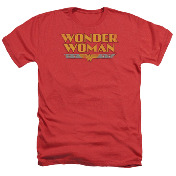 DC Comics Wonder Woman Logo - Men's Heather T-Shirt Men's Heather T-Shirt Wonder Woman   