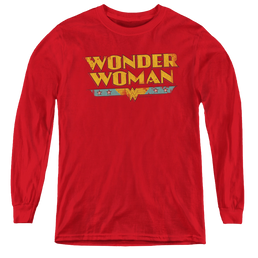 Wonder Woman Wonder Woman Logo - Youth Long Sleeve T-Shirt Youth Long Sleeve T-Shirt Wonder Woman   