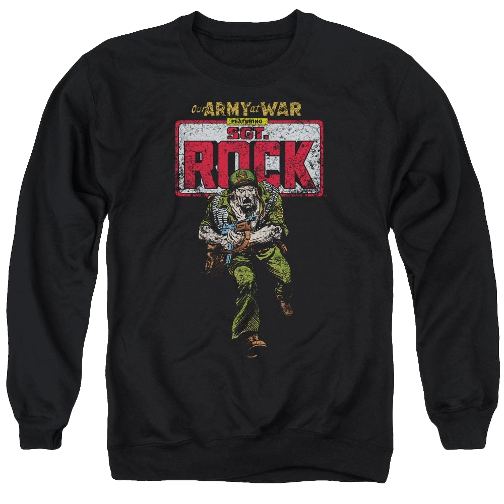 DC Comics Sgt Rock - Men's Crewneck Sweatshirt Men's Crewneck Sweatshirt DC Comics   