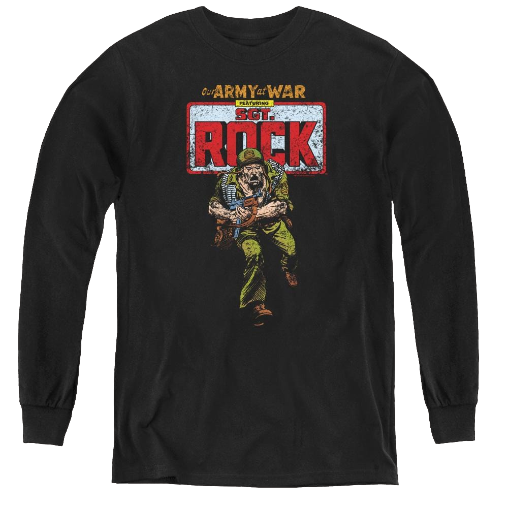 More Dc Characters Sgt Rock - Youth Long Sleeve T-Shirt Youth Long Sleeve T-Shirt DC Comics   