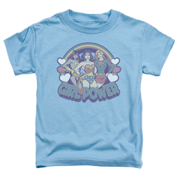 Justice League Retro Girl Power - Kid's T-Shirt Kid's T-Shirt (Ages 4-7) Justice League   