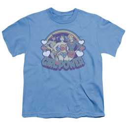 Justice League Retro Girl Power - Youth T-Shirt Youth T-Shirt (Ages 8-12) Justice League   
