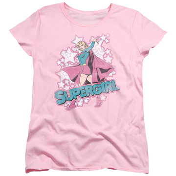 Pink women's t-shirt with Superman DC Comics Im Supergirl graphic