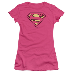 DC Comics Superman Classic Logo - Juniors T-Shirt Juniors T-Shirt Superman   