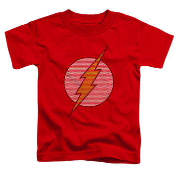 Red toddler t-shirt with Flash Little Logos graphic