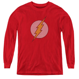 Flash, The Flash Little Logos - Youth Long Sleeve T-Shirt Youth Long Sleeve T-Shirt The Flash   
