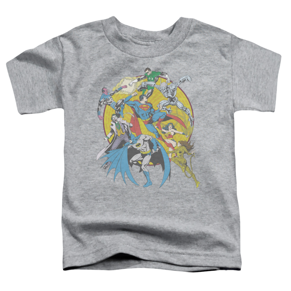 Justice League Spin Circle Fight - Toddler T-Shirt Toddler T-Shirt Justice League   