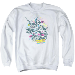 DC Comics Power Trio - Men's Crewneck Sweatshirt Men's Crewneck Sweatshirt Justice League   
