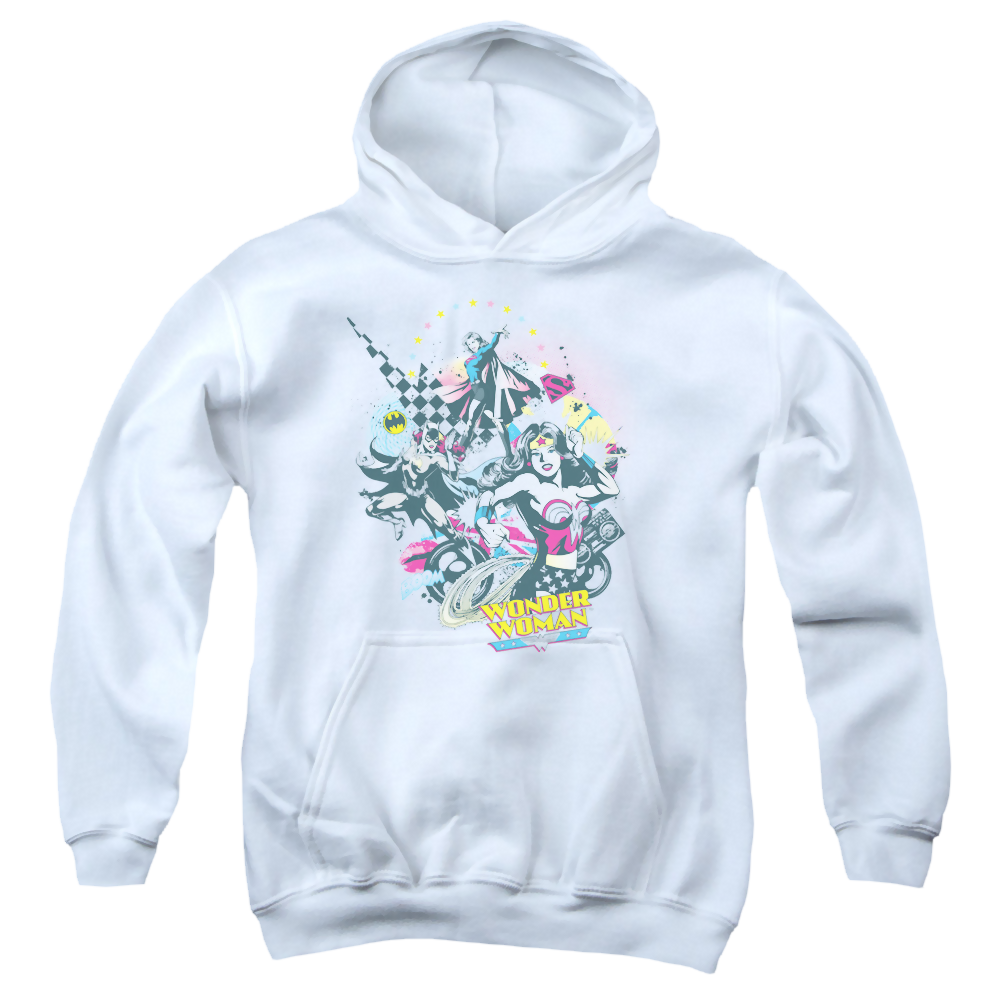 Justice League Power Trio - Youth Hoodie Youth Hoodie (Ages 8-12) Justice League   