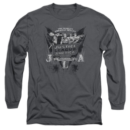DC Comics Greatest Heroes - Men's Long Sleeve T-Shirt Men's Long Sleeve T-Shirt Justice League   