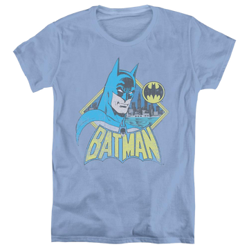 Carolina blue women's t-shirt with Dc Batman Watch Yourself graphic