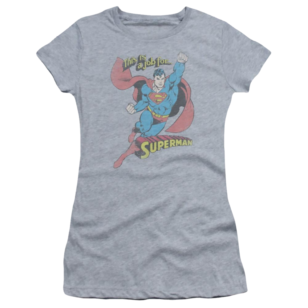 DC Comics On The Job - Juniors T-Shirt Juniors T-Shirt Superman   