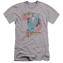 DC Comics On The Job - Men's Premium Slim Fit T-Shirt Men's Premium Slim Fit T-Shirt Superman   