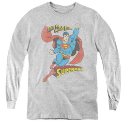 Superman On The Job - Youth Long Sleeve T-Shirt Youth Long Sleeve T-Shirt Superman   