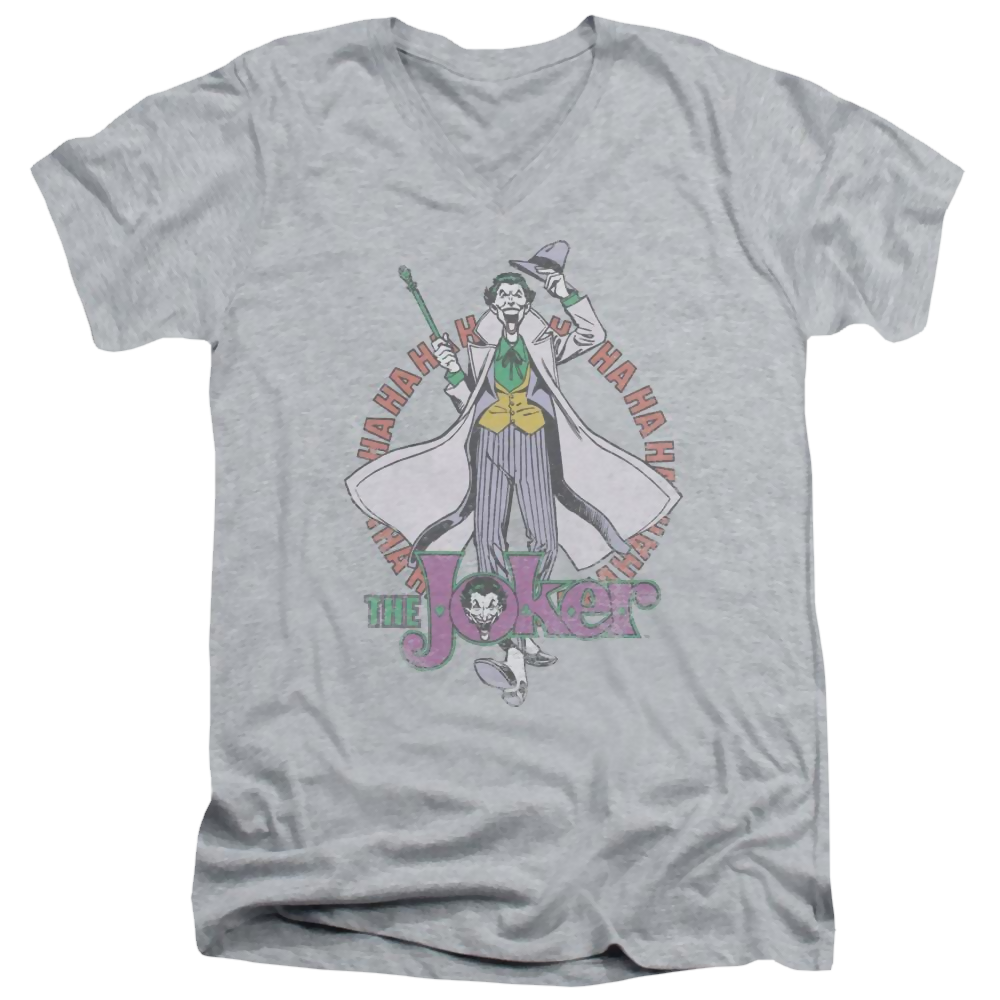 DC Comics Maniacal - Men's V-Neck T-Shirt Men's V-Neck T-Shirt Joker   