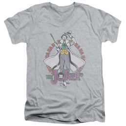 DC Comics Maniacal - Men's V-Neck T-Shirt Men's V-Neck T-Shirt Joker   
