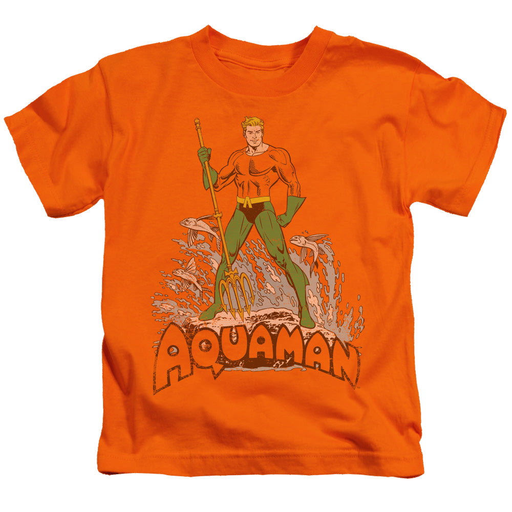 Aquaman Aquaman Distressed - Kid's T-Shirt Kid's T-Shirt (Ages 4-7) Aquaman   