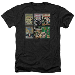 DC Comics Ww Covers - Men's Heather T-Shirt Men's Heather T-Shirt Wonder Woman   