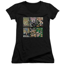 DC Comics Ww Covers - Juniors V-Neck T-Shirt Juniors V-Neck T-Shirt Wonder Woman   