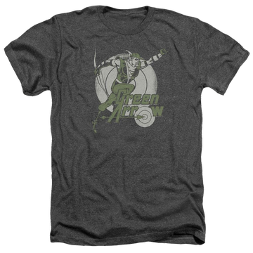 DC Comics Right On Target - Men's Heather T-Shirt Men's Heather T-Shirt Green Arrow   