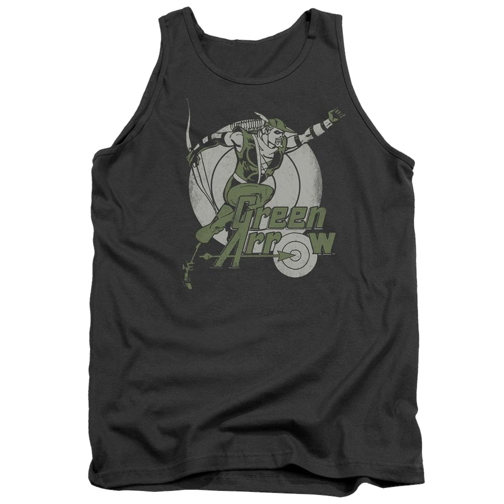 DC Comics Right On Target Men's Tank Men's Tank Green Arrow   