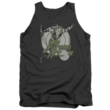 DC Comics Right On Target Men's Tank Men's Tank Green Arrow   