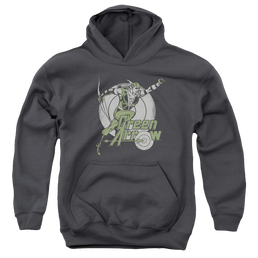 Green Arrow Right On Target - Youth Hoodie Youth Hoodie (Ages 8-12) Green Arrow   
