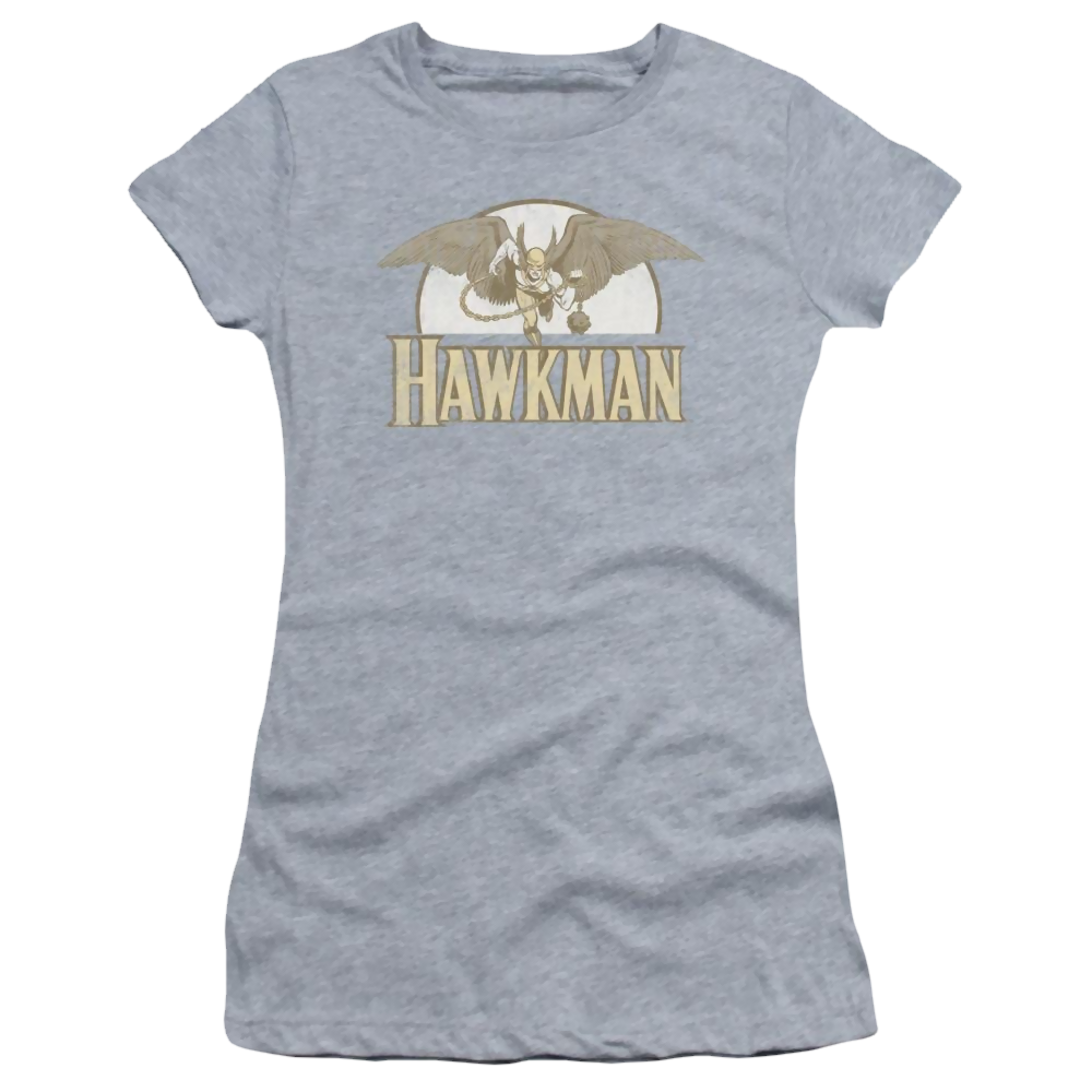 DC Comics Fly By - Juniors T-Shirt Juniors T-Shirt Hawkman   