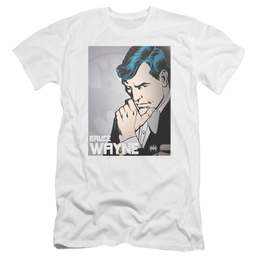 DC Comics Bruce Wayne - Men's Premium Slim Fit T-Shirt Men's Premium Slim Fit T-Shirt Batman   