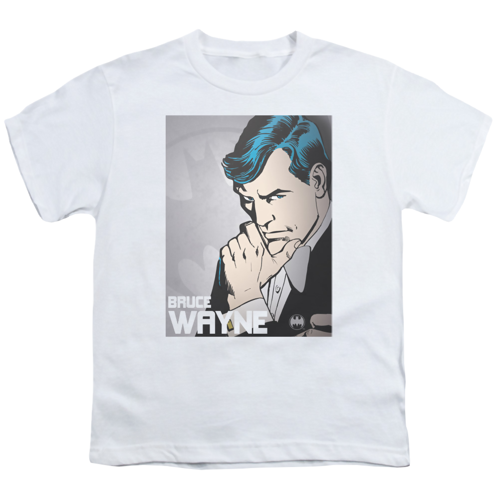 DC Batman Bruce Wayne - Youth T-Shirt Youth T-Shirt (Ages 8-12) Batman   