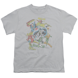 Justice League Super Collage - Youth T-Shirt Youth T-Shirt (Ages 8-12) Justice League   