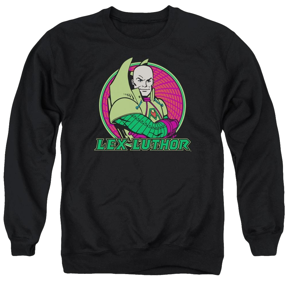 DC Comics Lex Luthor - Men's Crewneck Sweatshirt Men's Crewneck Sweatshirt DC Comics   