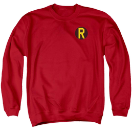 DC Comics Robin Logo - Men's Crewneck Sweatshirt Men's Crewneck Sweatshirt Batman   