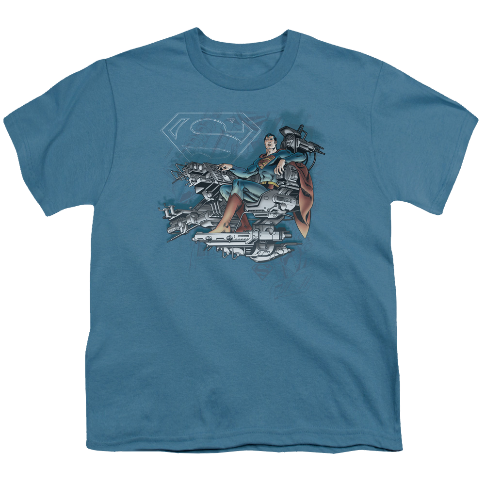 Superman Super Mind - Youth T-Shirt Youth T-Shirt (Ages 8-12) Superman   