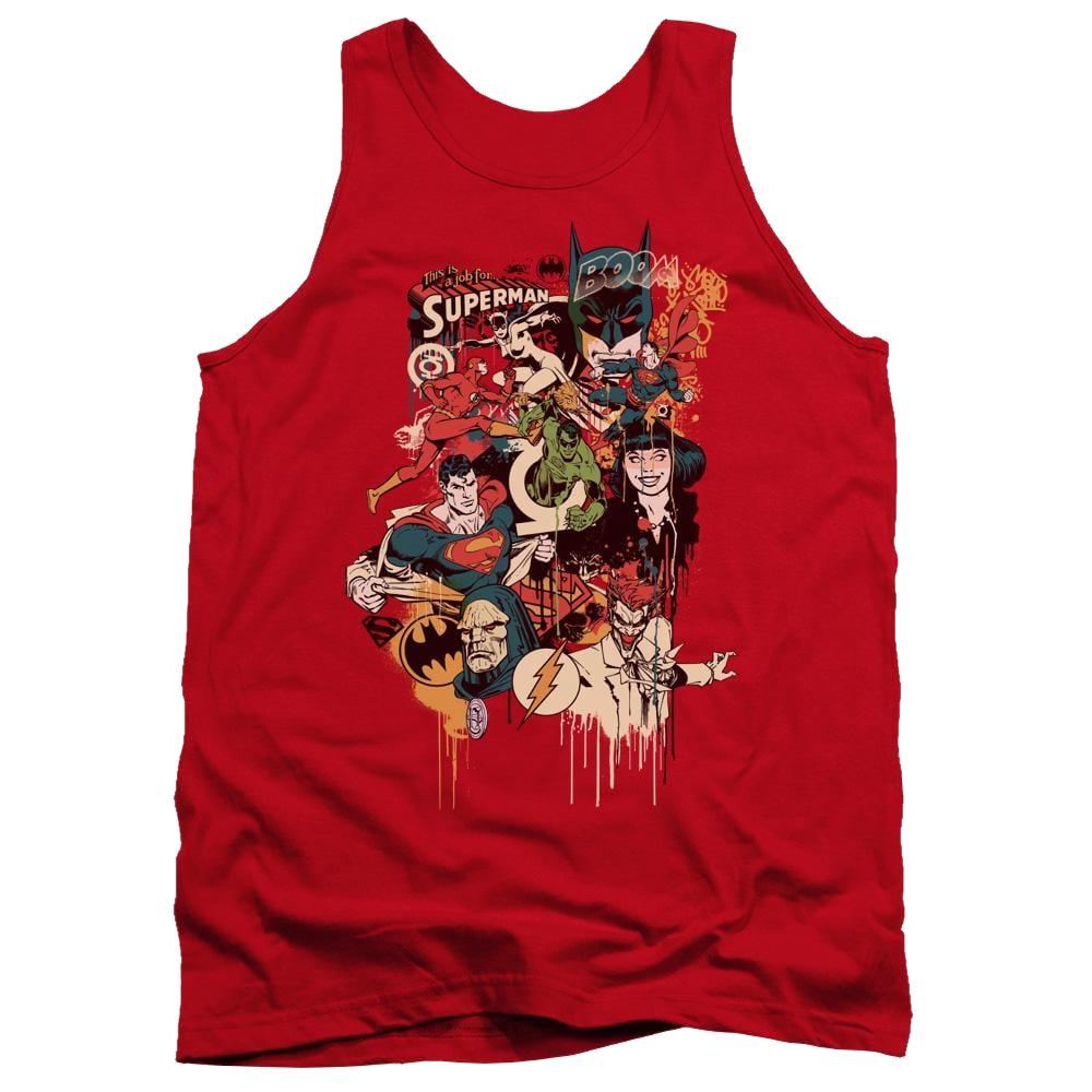 DC Comics Dripping Characters Men's Tank Men's Tank Justice League   
