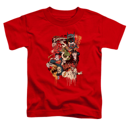 Justice League Dripping Characters - Toddler T-Shirt Toddler T-Shirt Justice League   